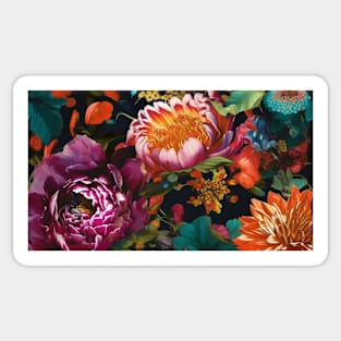 Colorful Flower Pattern V15 Sticker